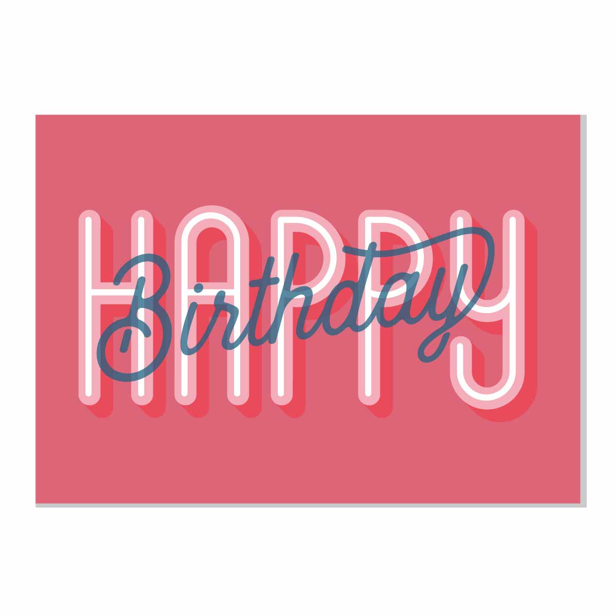 Birthday greetings card